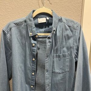 Blue Button-Up Shirt